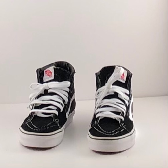 Vans Skateboard Black Shoes High Top Sz M 6.5 W 8 - Picture 3 of 11